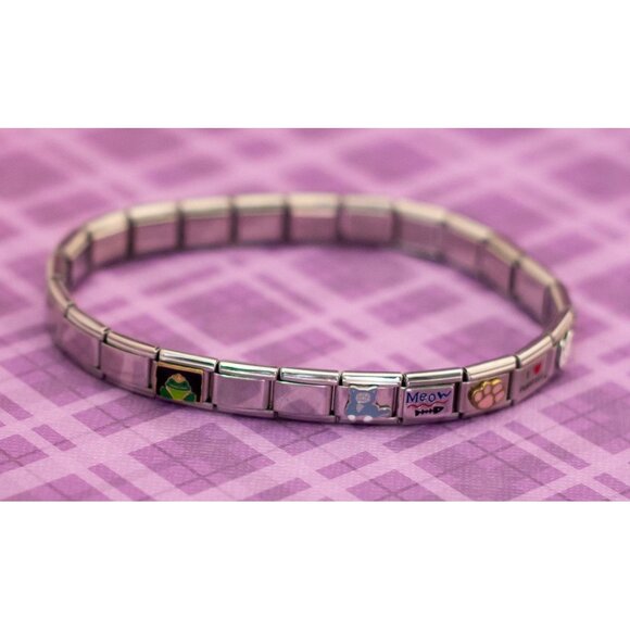 Vintage Pet Lover Puppies & Kittens Silver Tone Charm Bracelet 9 1/2 inch - V7 - Picture 3 of 4